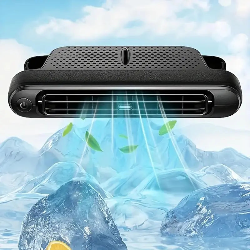 JOYTUTUS Car Seat Fan USB Plug in Dual Turbo High Wind Power Car Interior Rear Pillow Car Fan with Independent Switch & Adjustable Air Outlet for Personalized Comfort