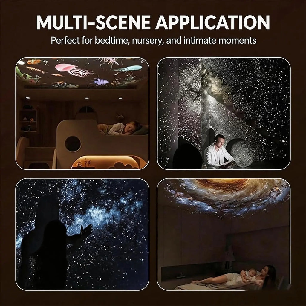 2-In-1 Galaxy Projector Night Light, Galaxy Star Projector Starry Projector Light, Galaxy Dual-Mode Night Light, Galaxy Projector USB