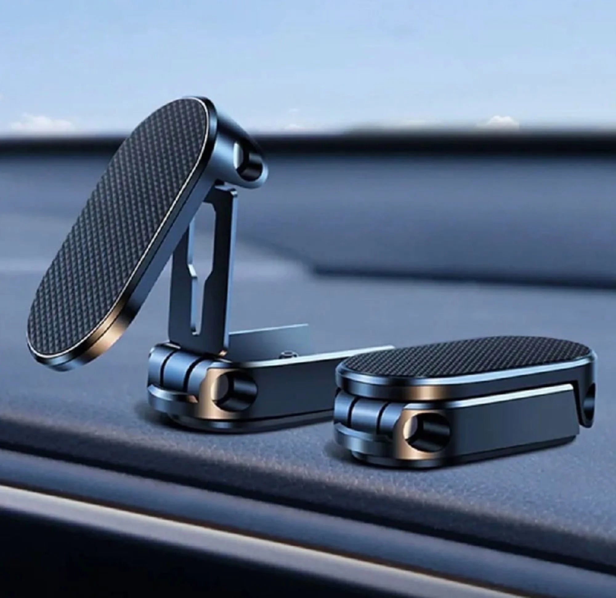 360 Magnetic Car One Touch Cell Phone Dash Mount Stand Phone Holder - Phone Holder for Car/Home/Office - Compatible Any Phones
