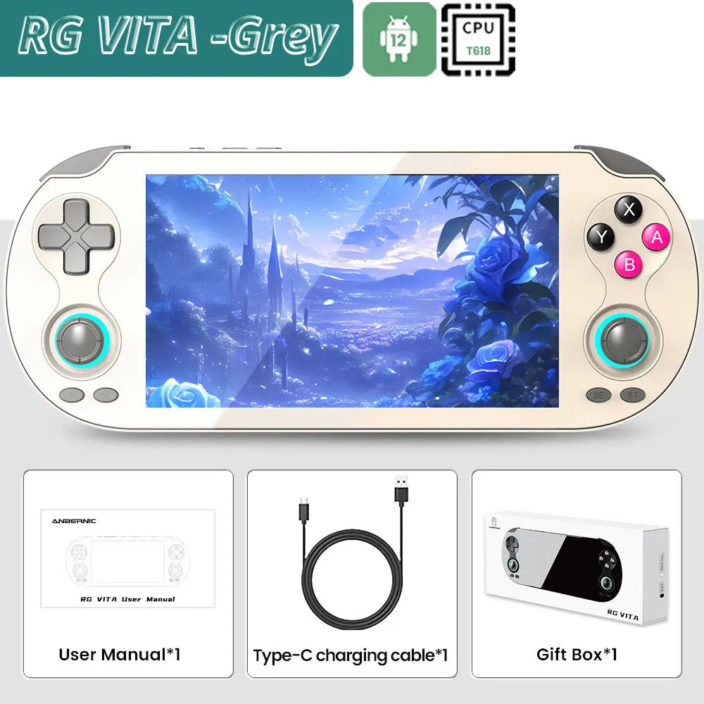 ANBERNIC RG VITA / RG VITA Pro Handheld Game Console 5000Mah Android Video Gaming Player Supports Bluetooth Gift