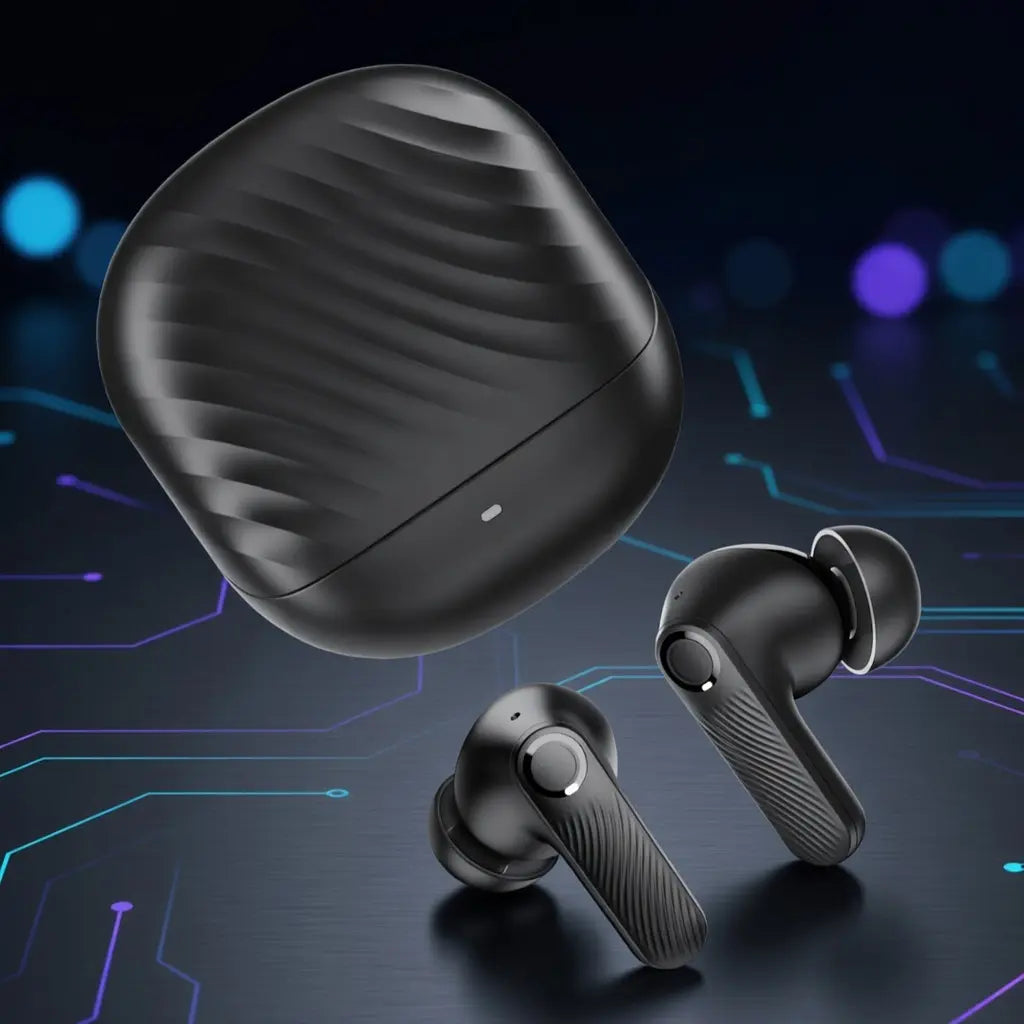 2026-NEW Bluetooth 5.4 Wireless Earbuds Active Noise Cancelling 100H Battery Life 4-Mic Clear Calls IPX5 Waterproof Compatible with Android Ios