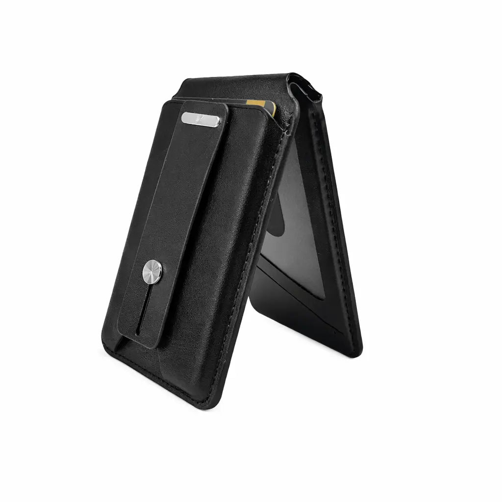 Magsafe Wallet Work with Apple Find My Functionality, 8 Cards Holder, Slim Phone Wallet, Strong Magnet with Multi-Angle Stand, RFID Shielding Vegan Leather