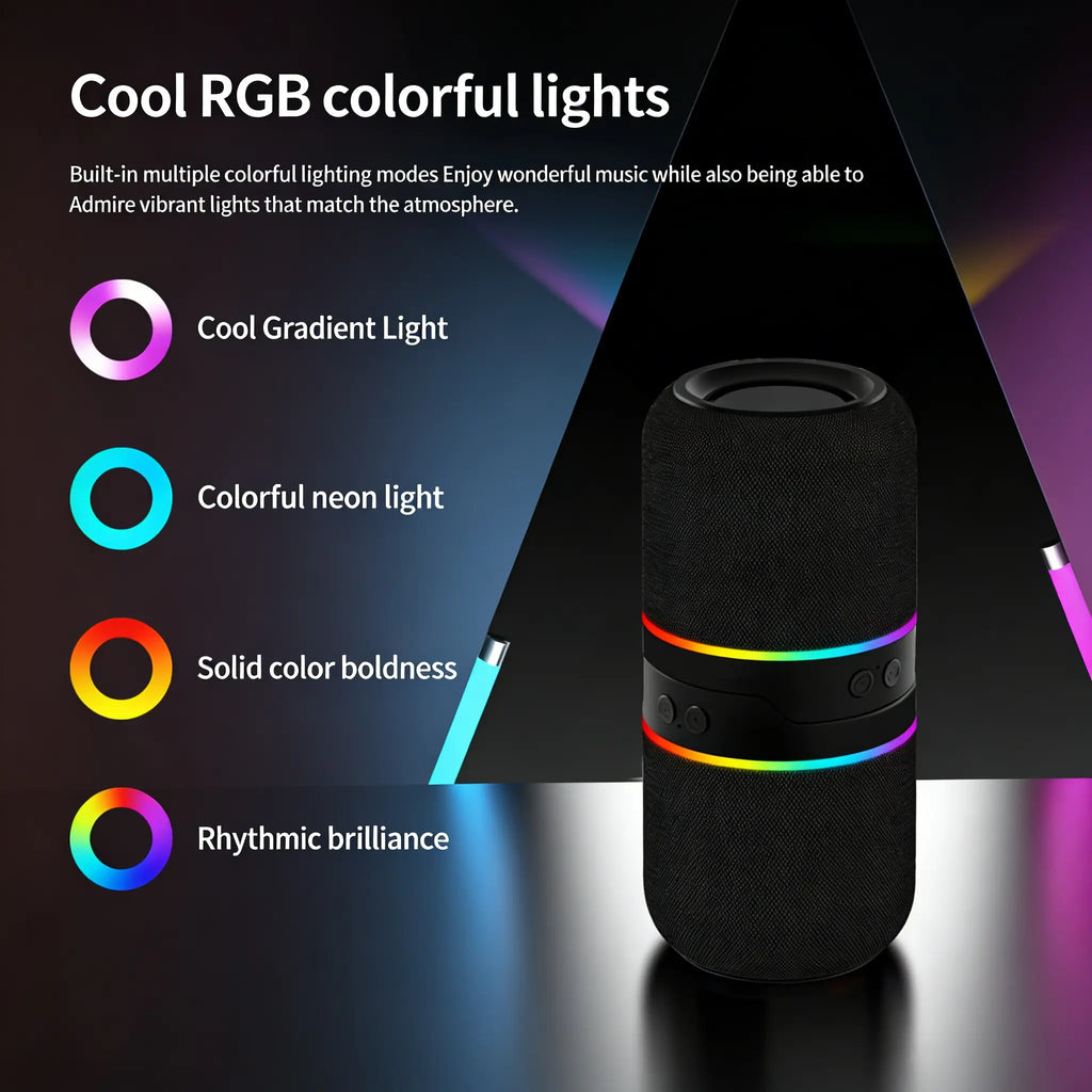 2-IN-1 Wireless Speaker Bluetooth, Multifunctional Wireless Speaker, Twist and Split to 2 Speaker, FM Radio, Magnetic Audio System, for Home/Outdoor/Beach/Party, [Stromberg] [TWIN-2] Stereo Audio