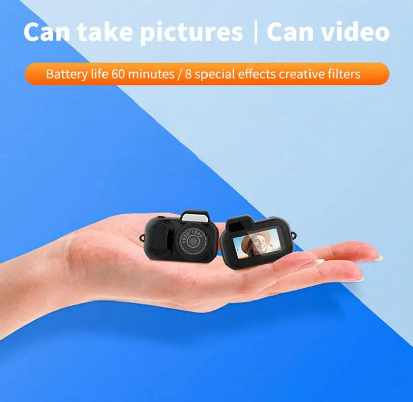 Mini Keychain Camera, Vintage Micro Design, Equipped with an 8GB Memory Card, Supports 1080P Resolution for Retro Snapshots. Features 6 Built-In Filters and a 0.96-Inch HD Micro Retro Video Recorder, Ideal for Travel, Study, and Outdoor Activities.Y3000