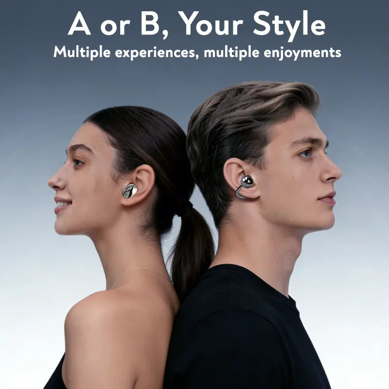 2026 New Clip-On Wireless Bluetooth Sleep Earphones: Ultra-Long Battery Life & 4-Earbud Set Capable of Charging Your Phone