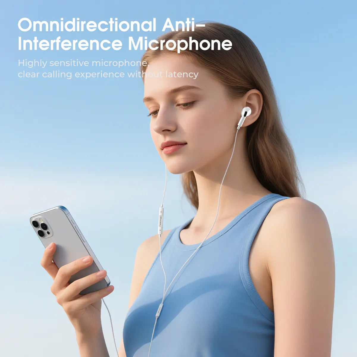 Type C Wired Earphones, USB C in Ear Wired Earplugs for Iphone 17 16 15 Galaxy S25 S24 S23 Pixel 11 10 9, Wired Earbuds with Built-In Microphone & Volume Control, Plug & Play Headphones